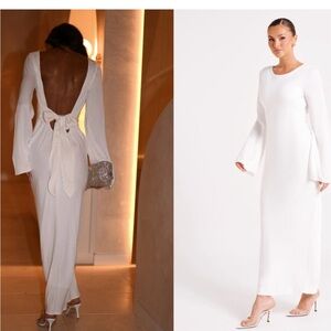 Meshki white long sleeve dress NWT Fernanda style